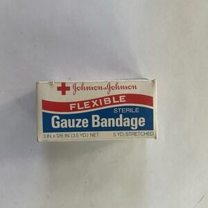 Vintage Johnson & Johnson Flexible Sterile Gauze Bandage